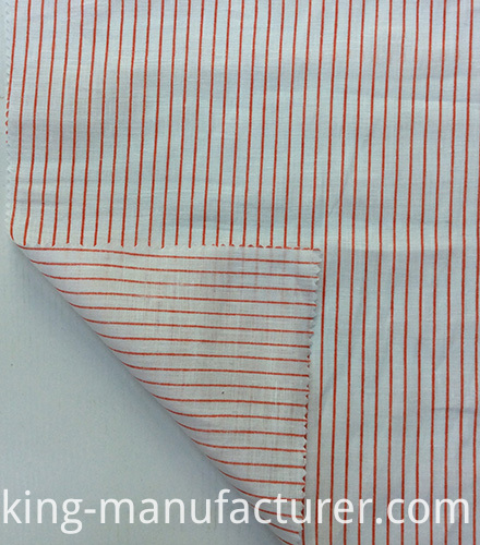 100% Linen Stripes Printed Fabric for Garment& Home Textiles